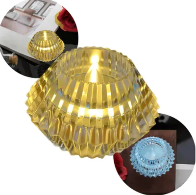 Vela diamante LED x1 unidad a pilas