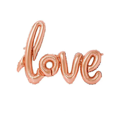 Globo love ROSA GOLD 1 metro aprox.