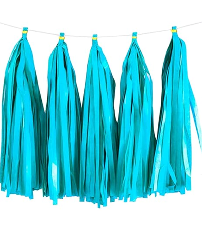 Guirnalda de borlas metalizada para armar CELESTE