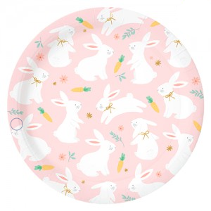 Plato conejitos x6 unidades