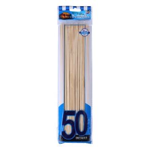 Palito brochette 25cm x50 unidades en bolsita AZUL