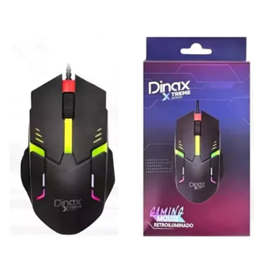 Mouse gamer DINAX retroiluminado con puerto usb (DX-MOUX69)