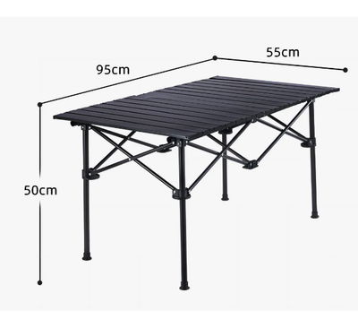 Mesa de camping plegable con funda 