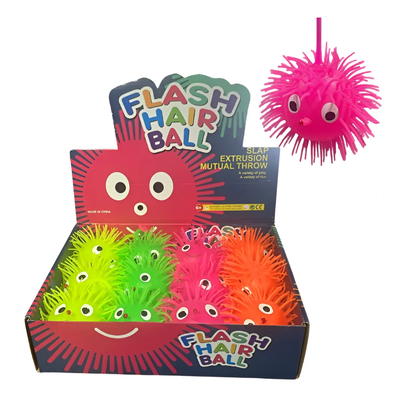 Squishy inflable yoyo con pinches y luz x1 unidad