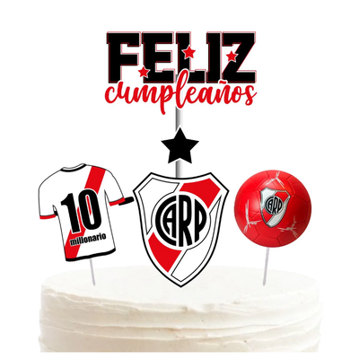Topper silueta River Plate