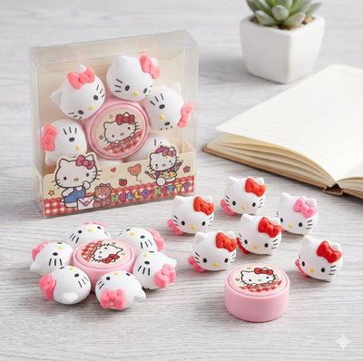 Resaltador kitty spinner 6 colores