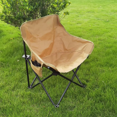 Silla de camping plegable con funda 65x54cm