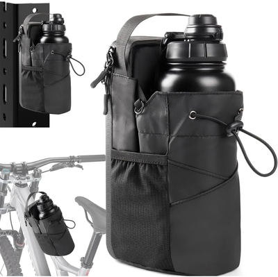 Bolso porta botella magnético negro