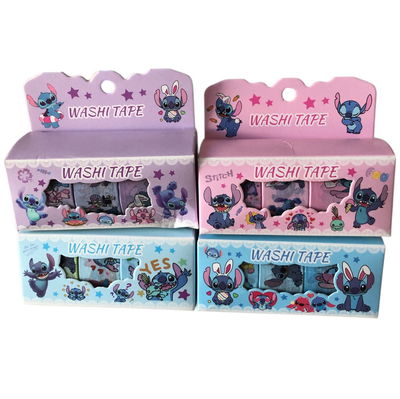 Rollo de cinta adhesiva decorativa STITCH x4 unidades