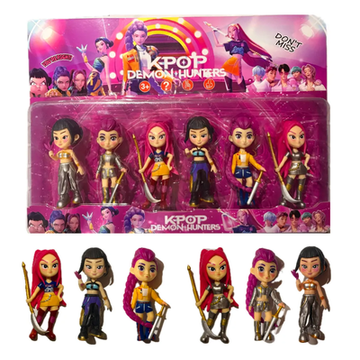 Muñeco en caja GUERRERAS K-POP x6 unidades