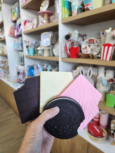 Anotador galletita/chocolate block de hojas surtido x1 unidad