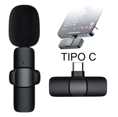 Micrófono para TIPO C CORBATERO INALÁMBRICO LUO recargable (LU-B13)