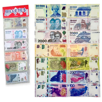 Billetes de fantasía en bolsita