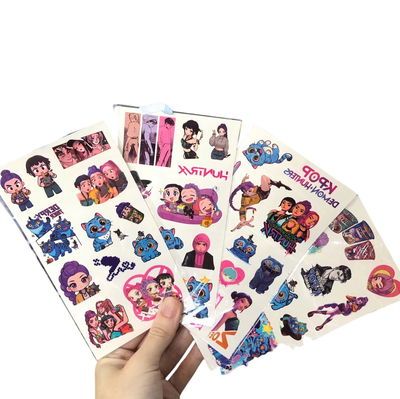 Tatuaje GUERRERAS K-POP temporales surtido 10x15cm x1 plancha