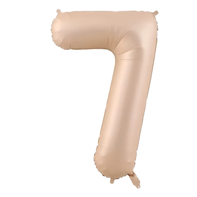 Globos números nude N7 80cm 32" x1 unidad