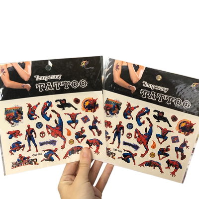 Tatuaje SPIDERMAN surtido x1 plancha