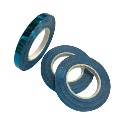 Cinta ribbon para globos TURQUESA METALIZADO 10mts. x1 unidad