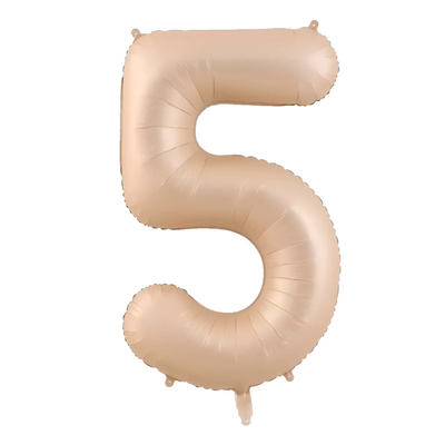Globos números nude N5 80cm 32" x1 unidad