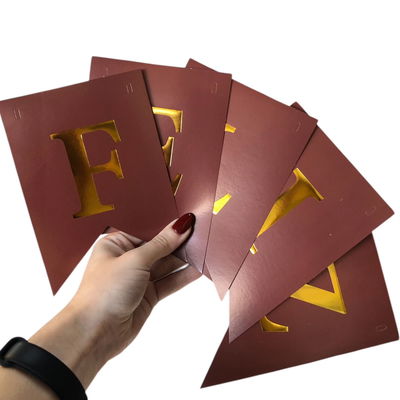 Banderín feliz cumpleaños CHOCOLATE tonos vintage 