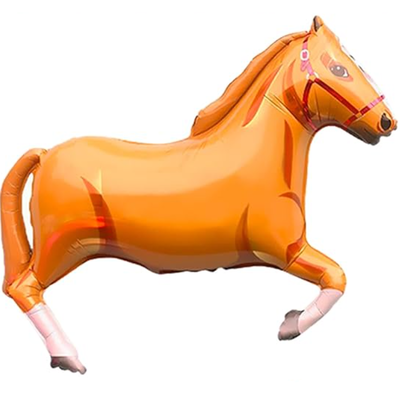 Globo caballo NARANJA 80cm aprox.