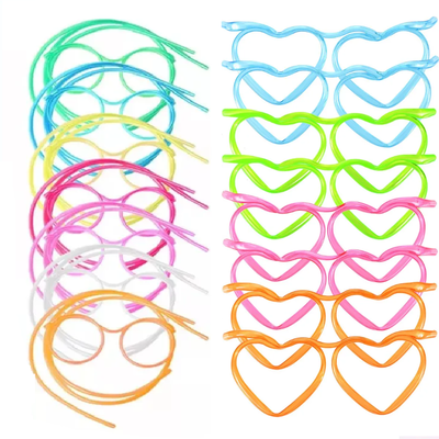 Anteojo sorbete SURTIDO x1 unidad (circulo, corazón, estrella)