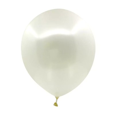 Globo blanco perlado 12" x5 unidades