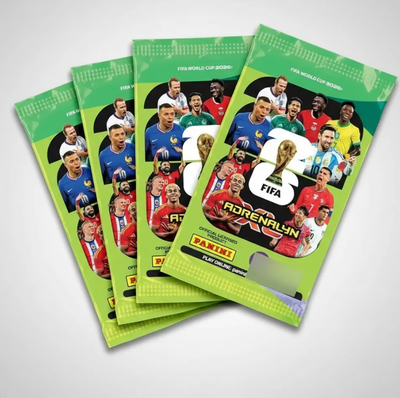 CARTAS MUNDIAL 2026 ADRENALYN PANINI en SOBRE chico 8 cartas