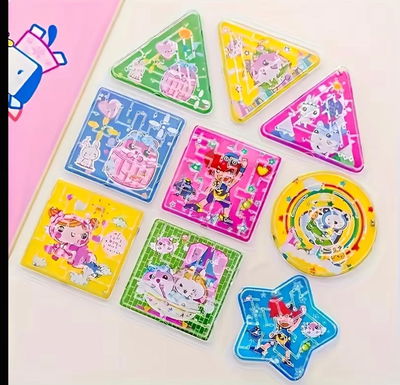 Mini juego laberinto equilibrio formas surtidas