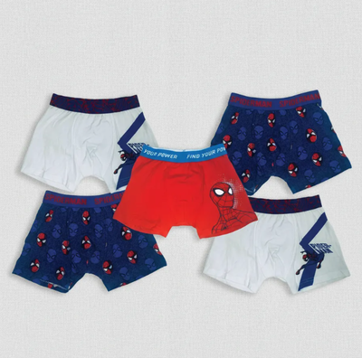Calzoncillo BOXER spiderman talle 2 (110/116) x5 unidades (DSM7439)