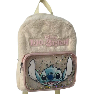 Mochila peludita STITCH confetti (DLS7325)