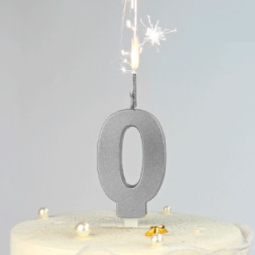 Vela bengala PLATEADA N0