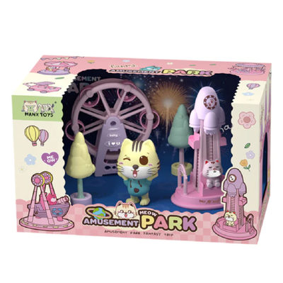 Set de gatito ternurita PARQUE DE DIVERSIÓN con accesorios