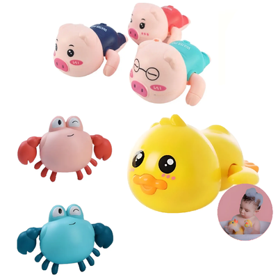 Animal nadador a cuerda para agua surtido en caja