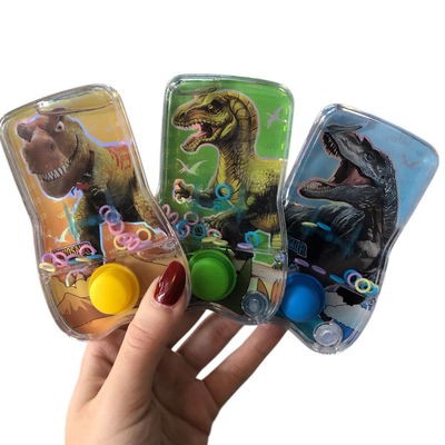 Juego de agua para embocar aros DINOSAURIO CON UN BOTÓN