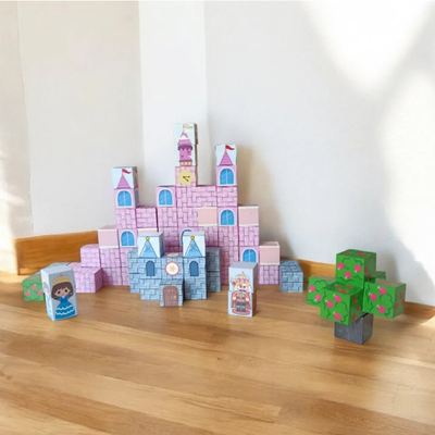 Bloques imantados CASTILLO x76 piezas