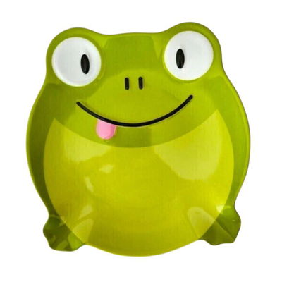 Plato de melamina SAPO VERDE