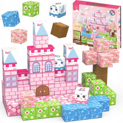 Bloques imantados CASTILLO x84 piezas