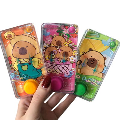 Juego de agua para embocar aros CAPIBARA CON UN BOTÓN