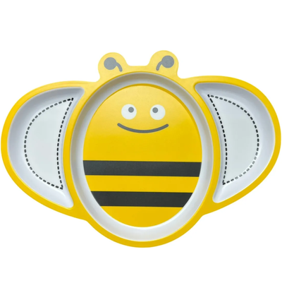 Plato con separadores ABEJA AMARILLA de melamina