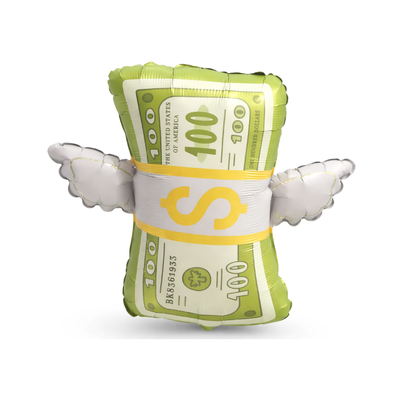 Globo dólar con alas 65cm aprox.