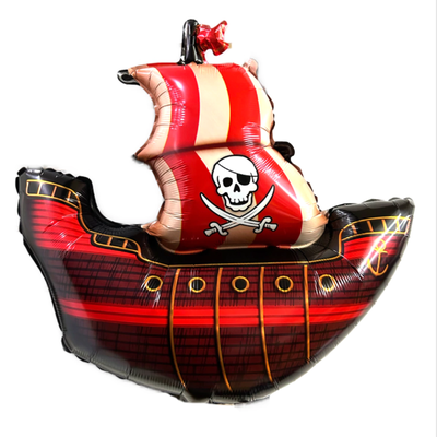 Globo barco de pirata 70x65cm aprox.