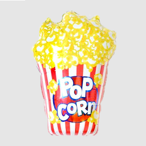 Globo pop corn pochoclo 44x66cm aprox.