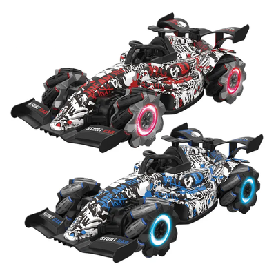 Auto carrera recargable a control remoto tira humo con giro 360 con luz y sonido (Y25111)