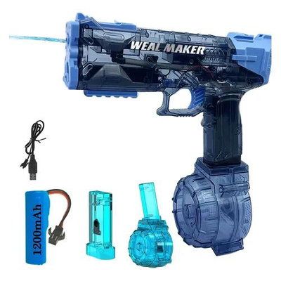Pistola de agua recargable con luz y sonido WEAL MAKER (653409B)