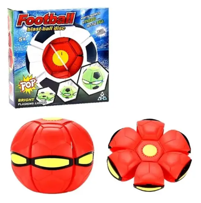 Pelota plegable voladora frisbee con luz en caja (Y43075)