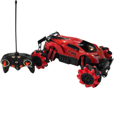 Auto acrobático todo terreno a control remoto con resortes, luces y humo (Y05623)