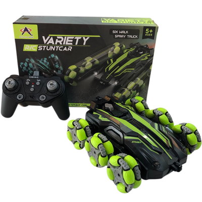 Auto acrobático todo terreno con giro 360 a control remoto lanza humo (676922B)