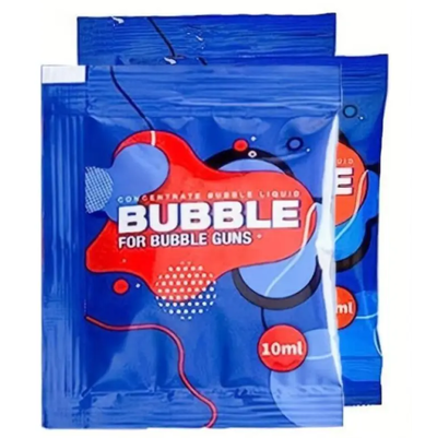 Solución líquida concentrada para burbujas en sobre x1 unidad rinde 60ml.