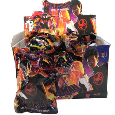 Sobre sorpresa muñeco SPIDERMAN NEGRO + 3 cartas x1 unidad