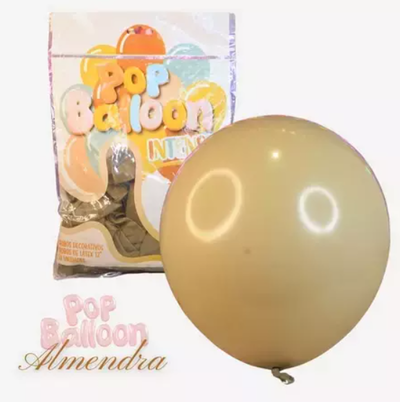 Globo almendra INTENSE 12" x5 unidades